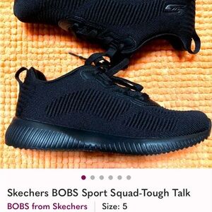 Skechers BOBS Womens Black Sport Shoes in Size 8.5